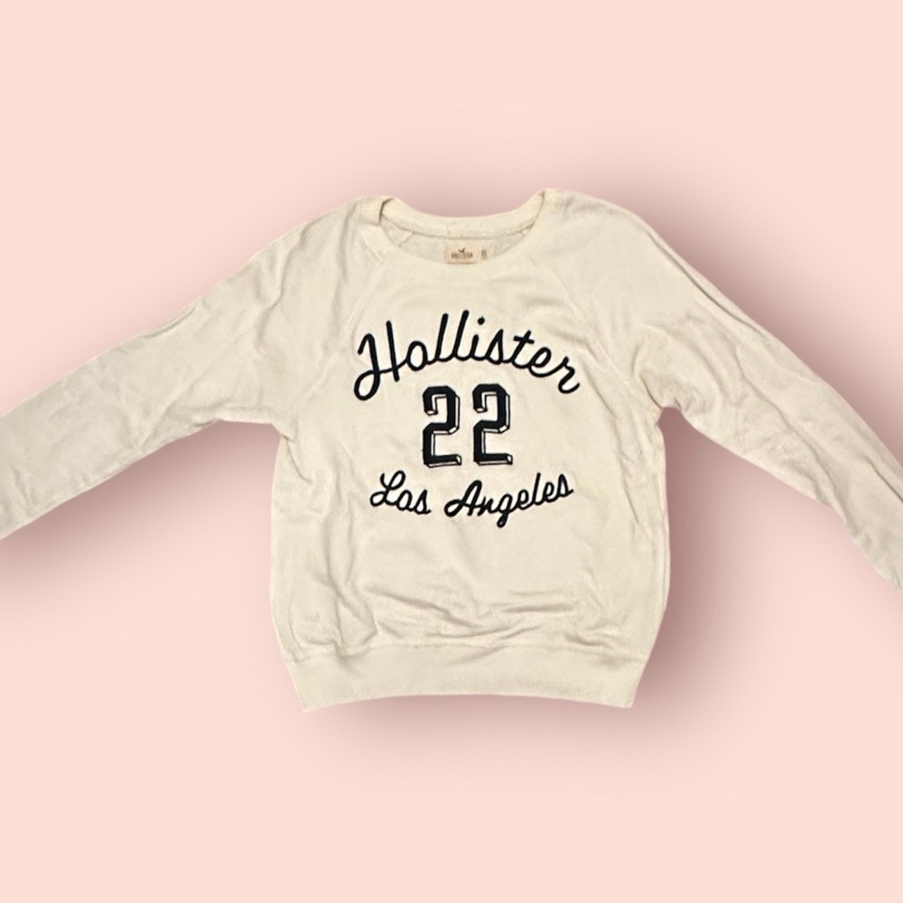 White Hollister Crewneck